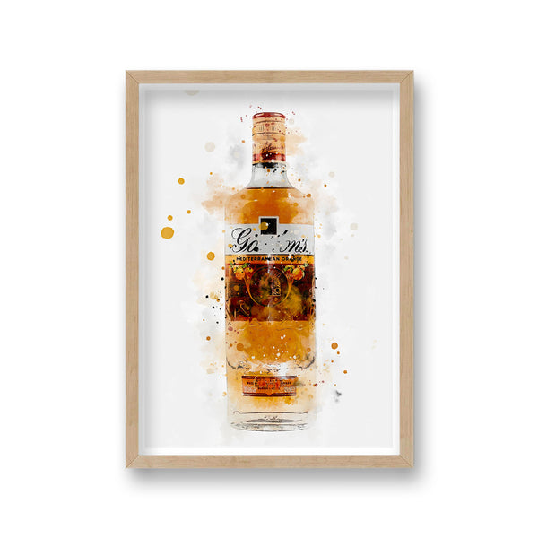 Gin Graphic Splash Print Gordon'S Orange Inspired