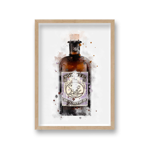 Gin Graphic Splash Print Monkey 47 Inspired