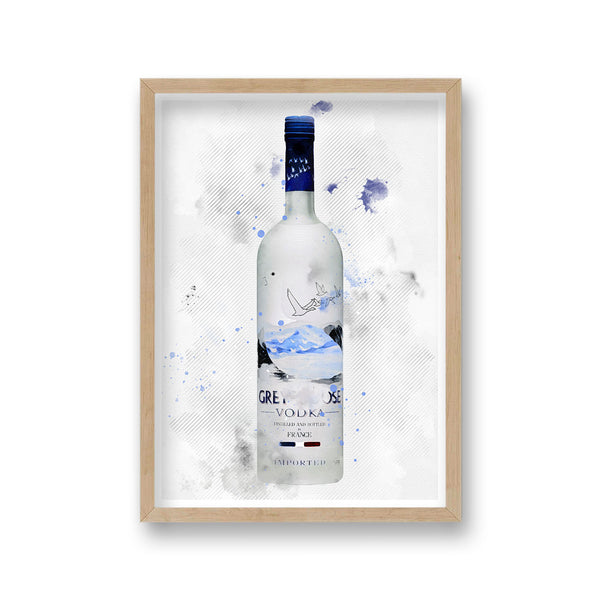 Spirit Graphic Splash Print Grey Goose Vodka Inspired