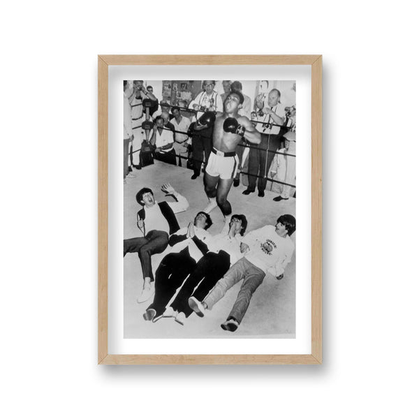 Ali Floors The Beatles Miami February 1964 Vintage Icon Print