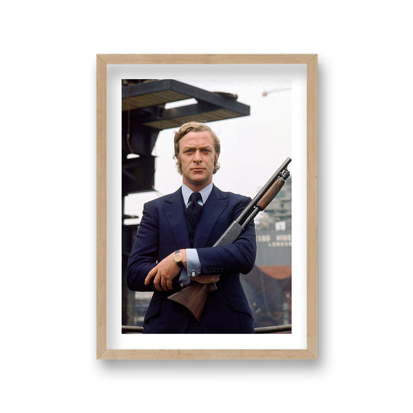 Michael Caine As Jack Carter In Publicity Shot With Shotgun Get Carter 1971 Vintage Icon Print