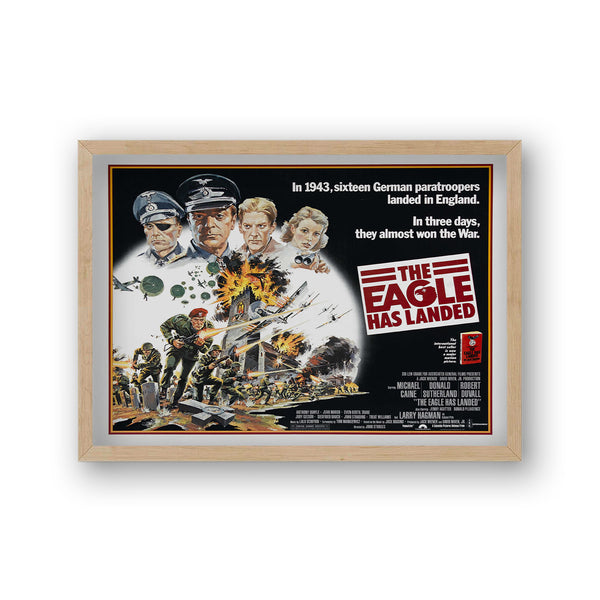 Michael Caine As Colonel Kurt Steiner The Eagle Has Landed 1976 Vintage Movie Poster Landscape