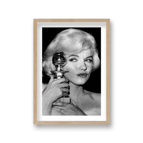 Marilyn Monroe Golden Globe Winner 1960 Vintage Icon Print