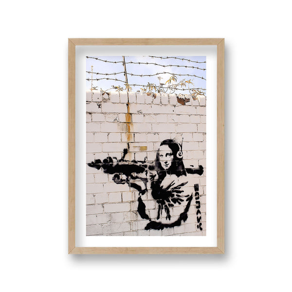 Banksy Print Mona Lisa With Bazooka