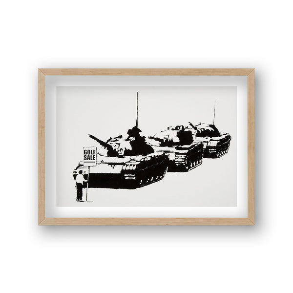 Banksy Print Tianamen Golf Sale No Border