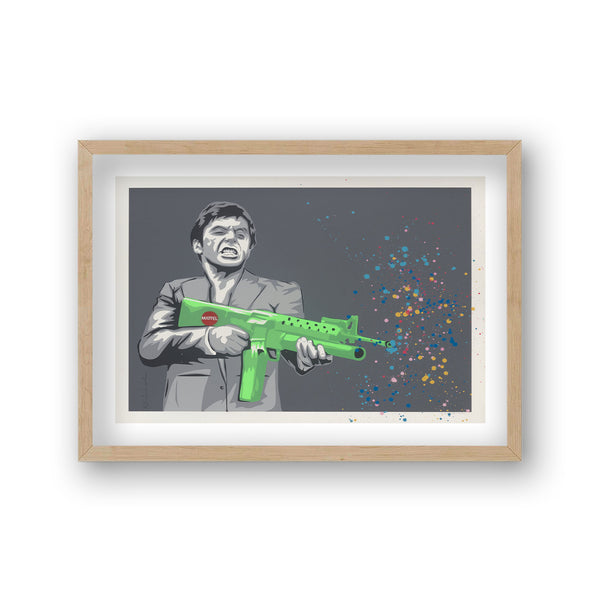 Pop Art Print Scarface Paintball