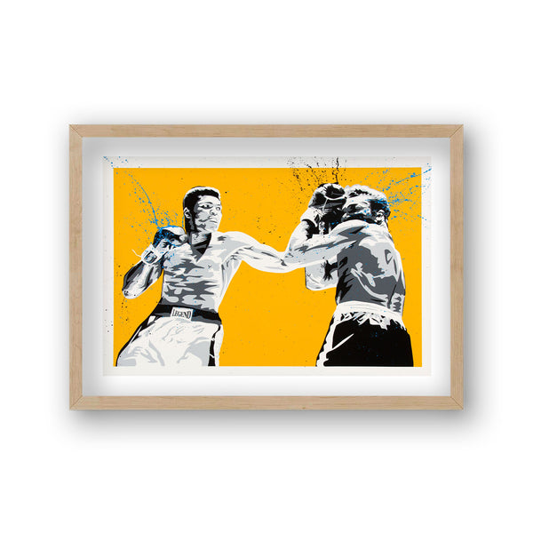 Pop Art Print Ali Paint Punch Yellow