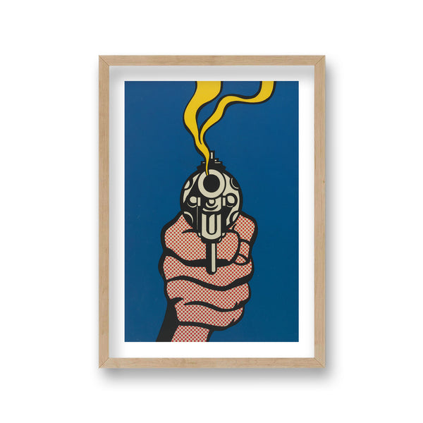 Vintage Pop Art Smoking Gun