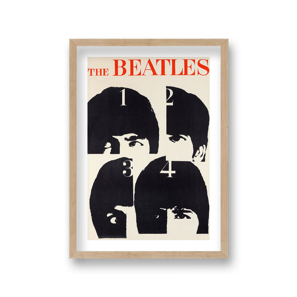 The Beatles Fab Four Vintage Promotional Poster