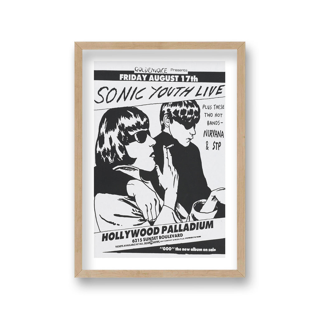 SONIC YOUTH [On Tour 1990] A1 ポスター（ソニック・ユース