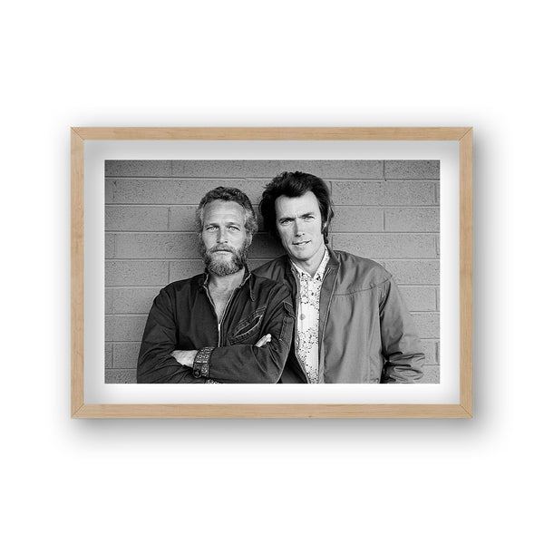 Paul Newman With Client Eastwood Vintage Icon Print