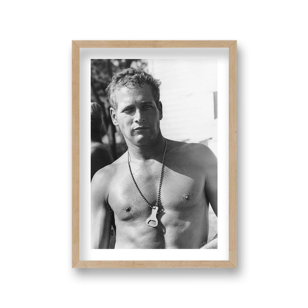 Paul Newman On Set Cool Hand Luke 1967 Vintage Icon Print