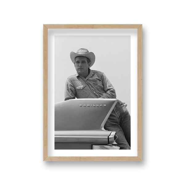 Paul Newman In Iconic Pose Hud 1963 Vintage Icon Print