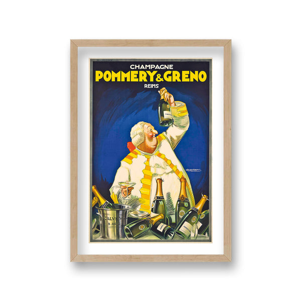 Champagne Pommery & Greno French Graphic Vintage Art Print
