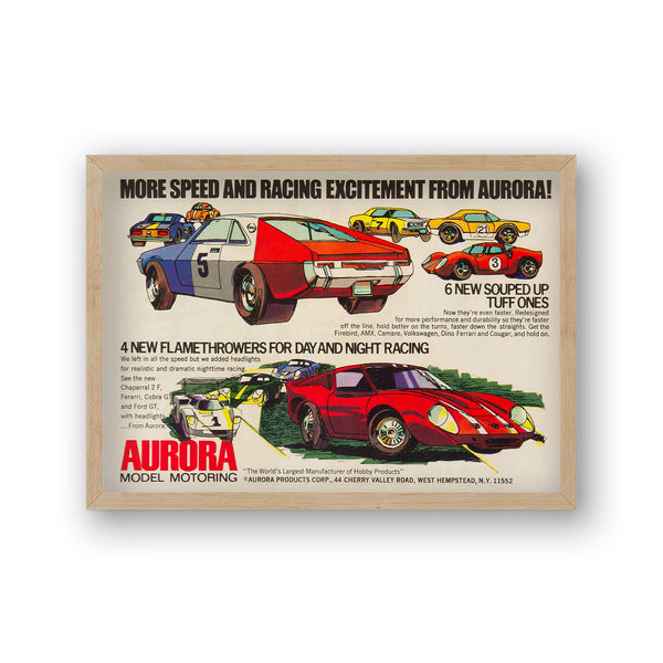 Aurora Model Motoring Graphic Model Cars