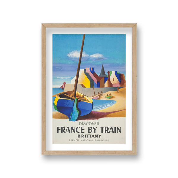 Discover France By Train Brittany Sailboat On Shore