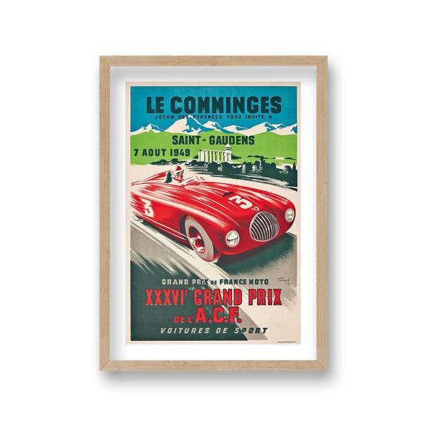 Le Comminges Saint Gaudens 36Th Grand Prix Red No3 Racing Car