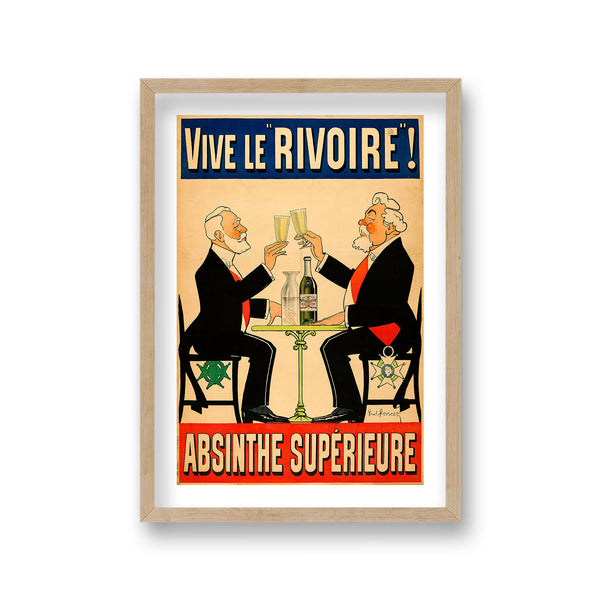 Vive Le Rivoire Absinthe Superieure Two Gents Sitting Drinking