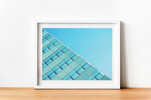 Sky Blue Architectural Modern Building