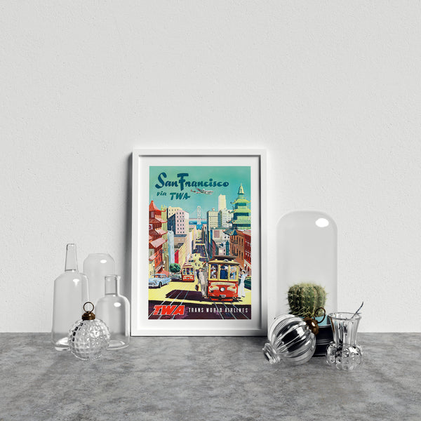 Vintage Travel Poster Twa San Francisco