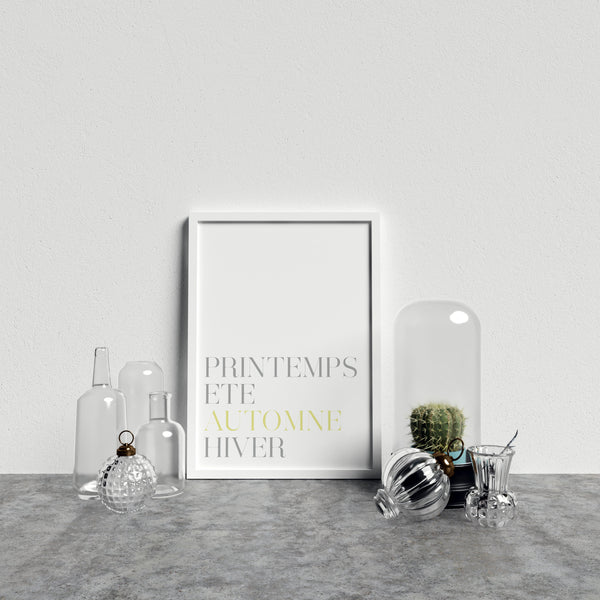 French Typography Season Autumn Y&G