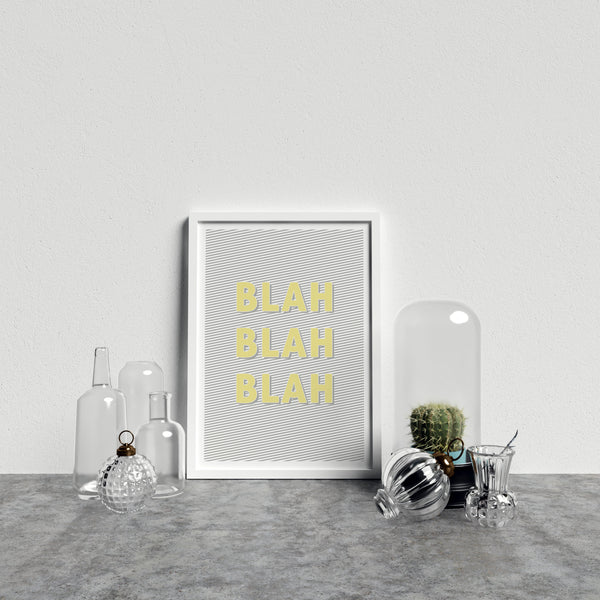 Typography Blah Blah Blah Y&G