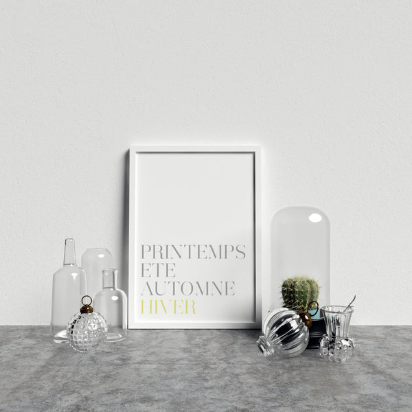 French Typography Season Winter Y&G