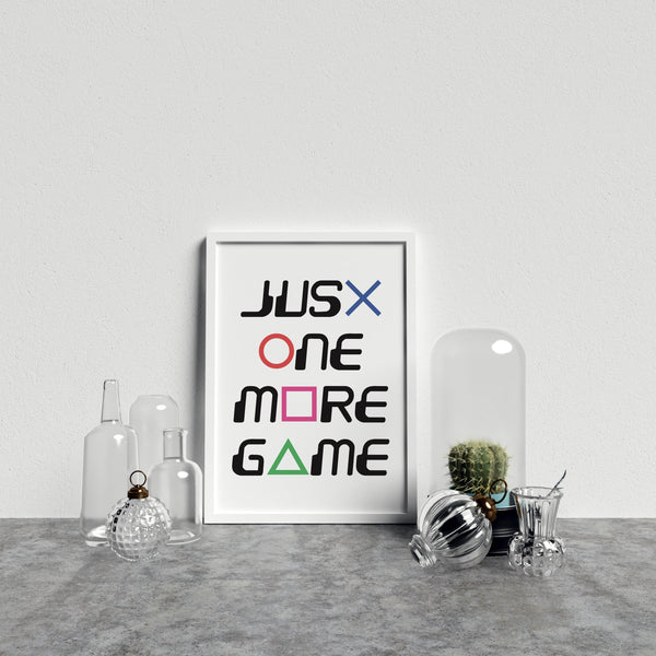 Typography Just One More Game V1