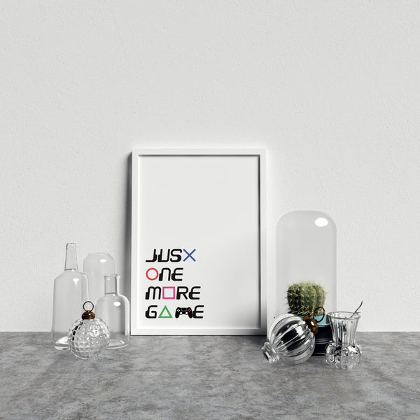 Typography Just One More Game V3