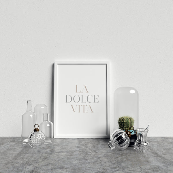 Italian Typography La Dolce Vita P&G