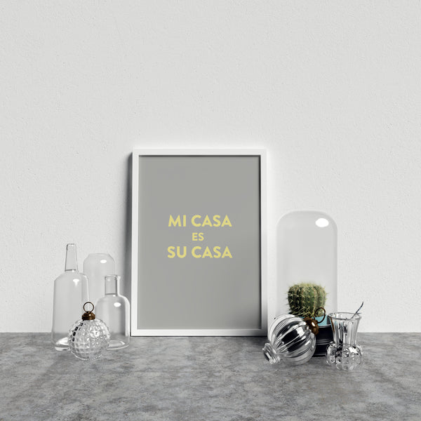 Typography Mi Casa V8 Y On Gr