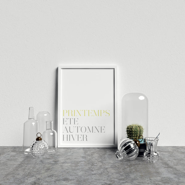 French Typography Season Spring Y&G