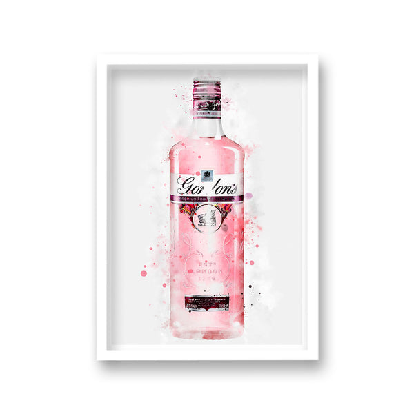 Gin Graphic Splash Print Gordon'S Pink Inspired