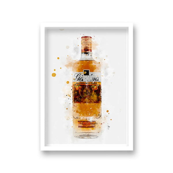 Gin Graphic Splash Print Gordon'S Orange Inspired