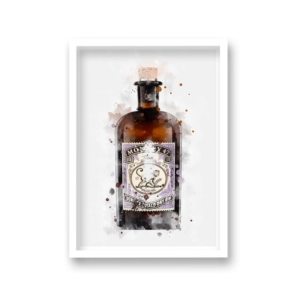 Gin Graphic Splash Print Monkey 47 Inspired