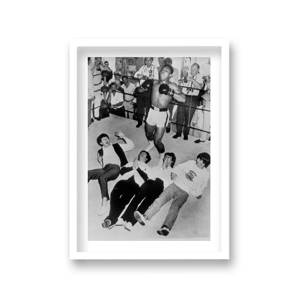 Ali Floors The Beatles Miami February 1964 Vintage Icon Print