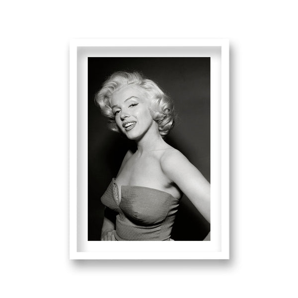 Marilyn Monroe Publicity Portrait Wearing Off The Shoulder Dress Vintage Icon Print