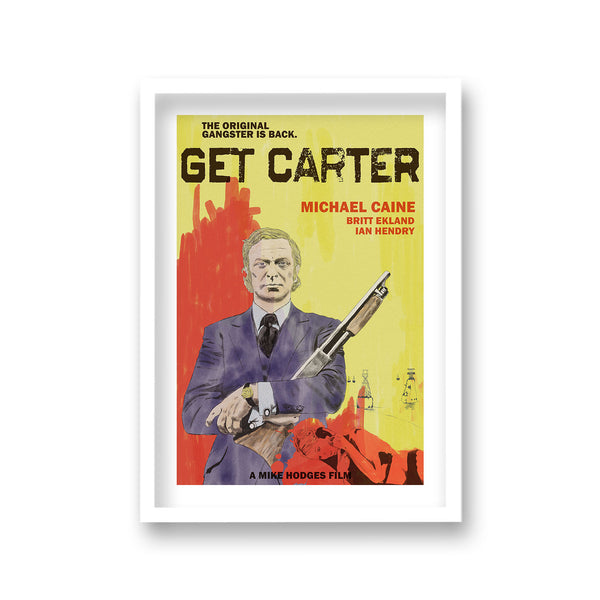 Michael Caine As Jack Carter Vintage Publicity Poster For Get Carter Graphic Design 2 1971