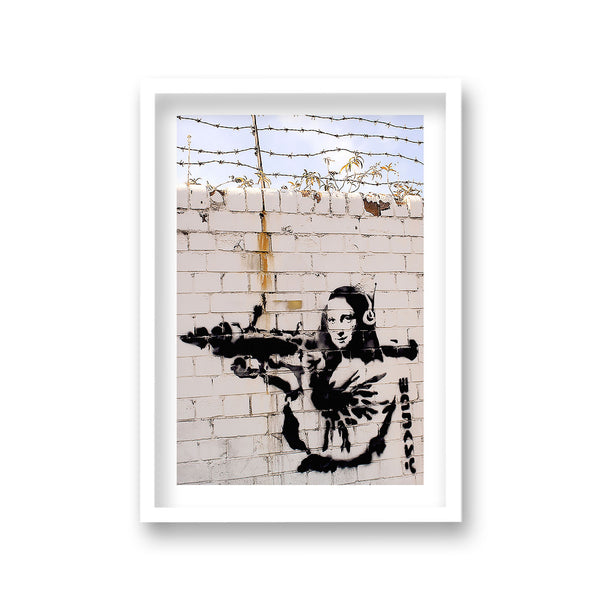 Banksy Print Mona Lisa With Bazooka