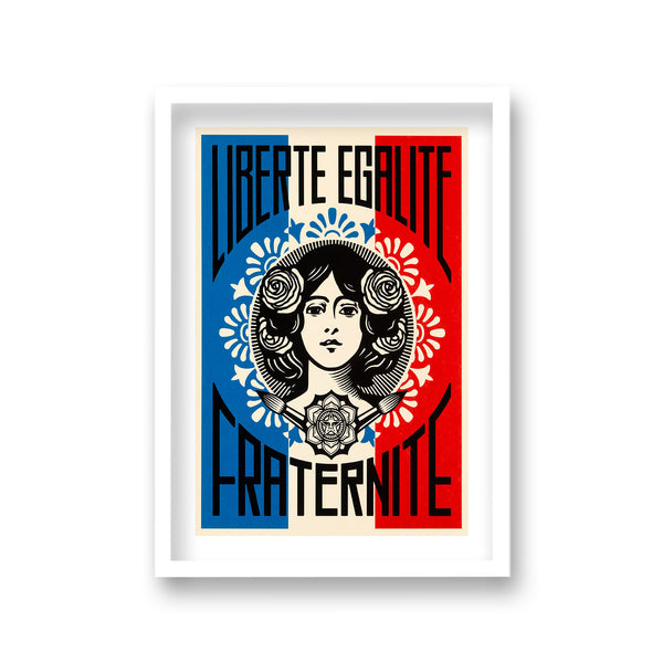 Pop Art Print Liberte Egalite Fraternite