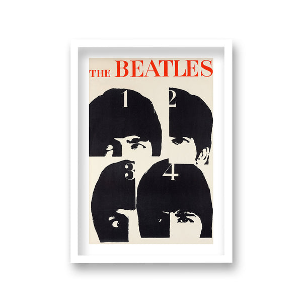 The Beatles Fab Four Vintage Promotional Poster