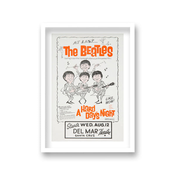 The Beatles A Hard Days Night Us Movie Theatre Promotional Poster
