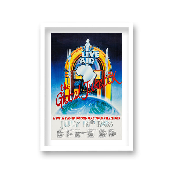 Live Aid 1985 Vintage Promotional Poster