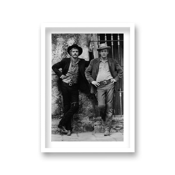 Paul Newman With Robert Redford Publicity Shot Butch Cassidy And The Sundance Kid 1969 Vintage Icon Print