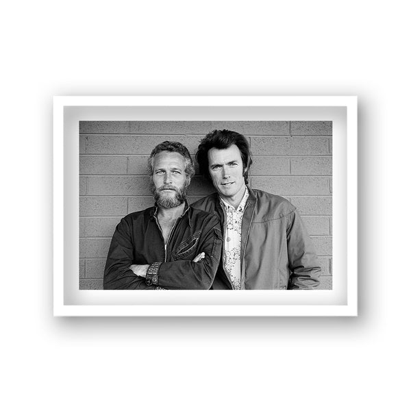 Paul Newman With Client Eastwood Vintage Icon Print