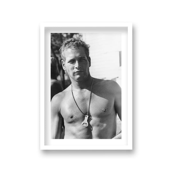 Paul Newman On Set Cool Hand Luke 1967 Vintage Icon Print