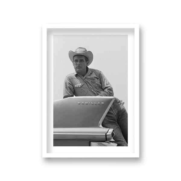 Paul Newman In Iconic Pose Hud 1963 Vintage Icon Print