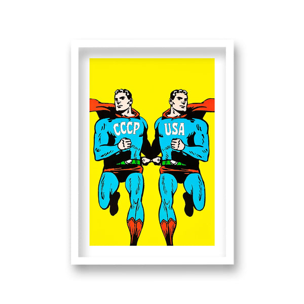 Cccp & Usa Superman Pop Art Print