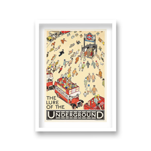 The Lure Of The Underground Graphic Vintage Travel Print