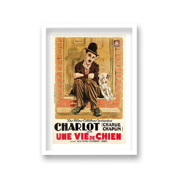 Charlie Chaplin Une Vie De Chien A Dogs Life Vintage French Movie Print